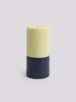 Hay Silo Candle - Large - Lime white and midnight blue