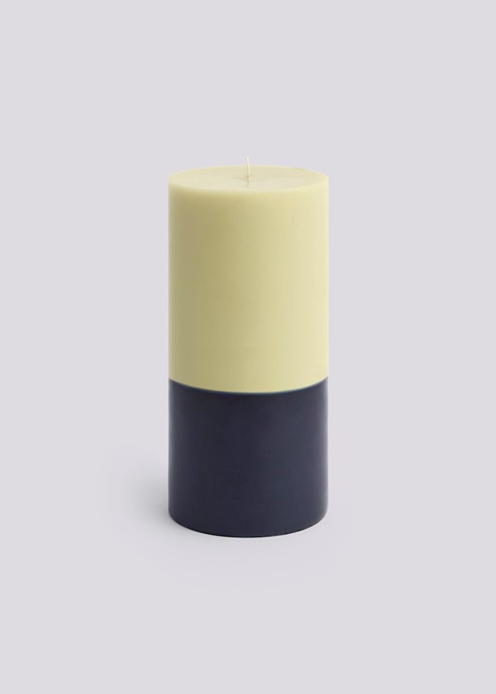 Hay Silo Candle - Large - Lime white and midnight blue