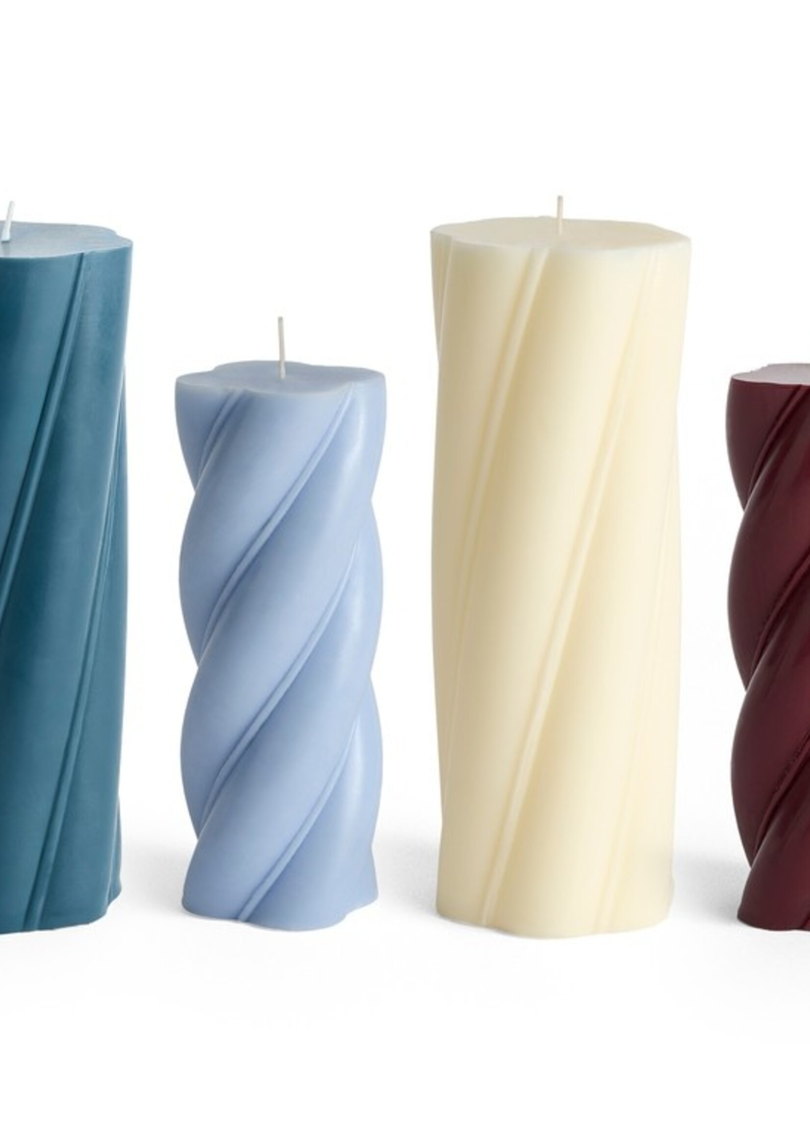 Hay Soft serve candle - Medium -Light blue