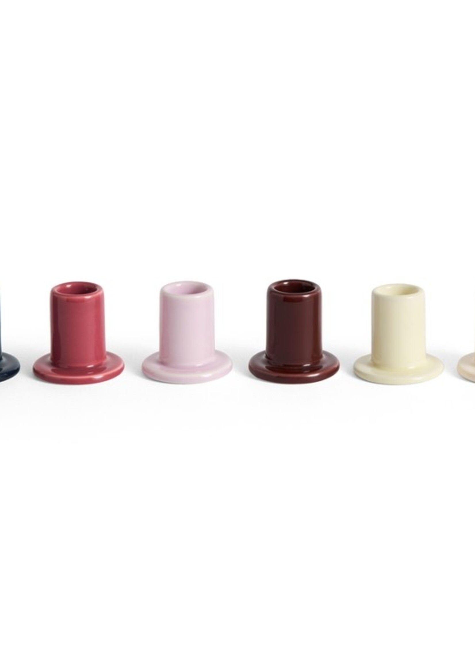 Hay Tube Candleholder - Small - Berry pink