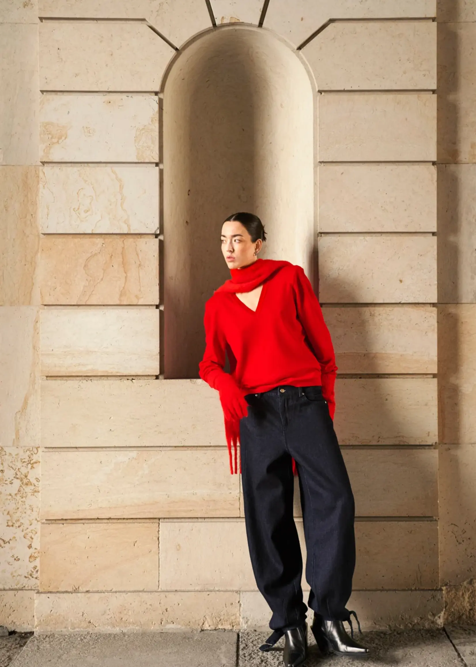 mbyM Ruthie-M Knit - Red Aura