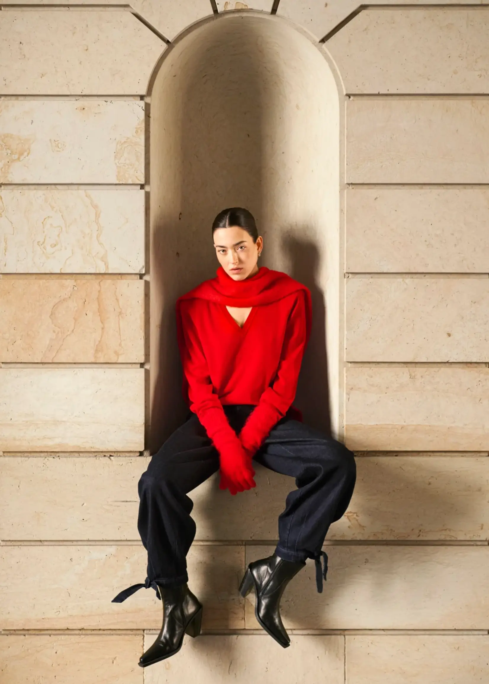 mbyM Ruthie-M Knit - Red Aura