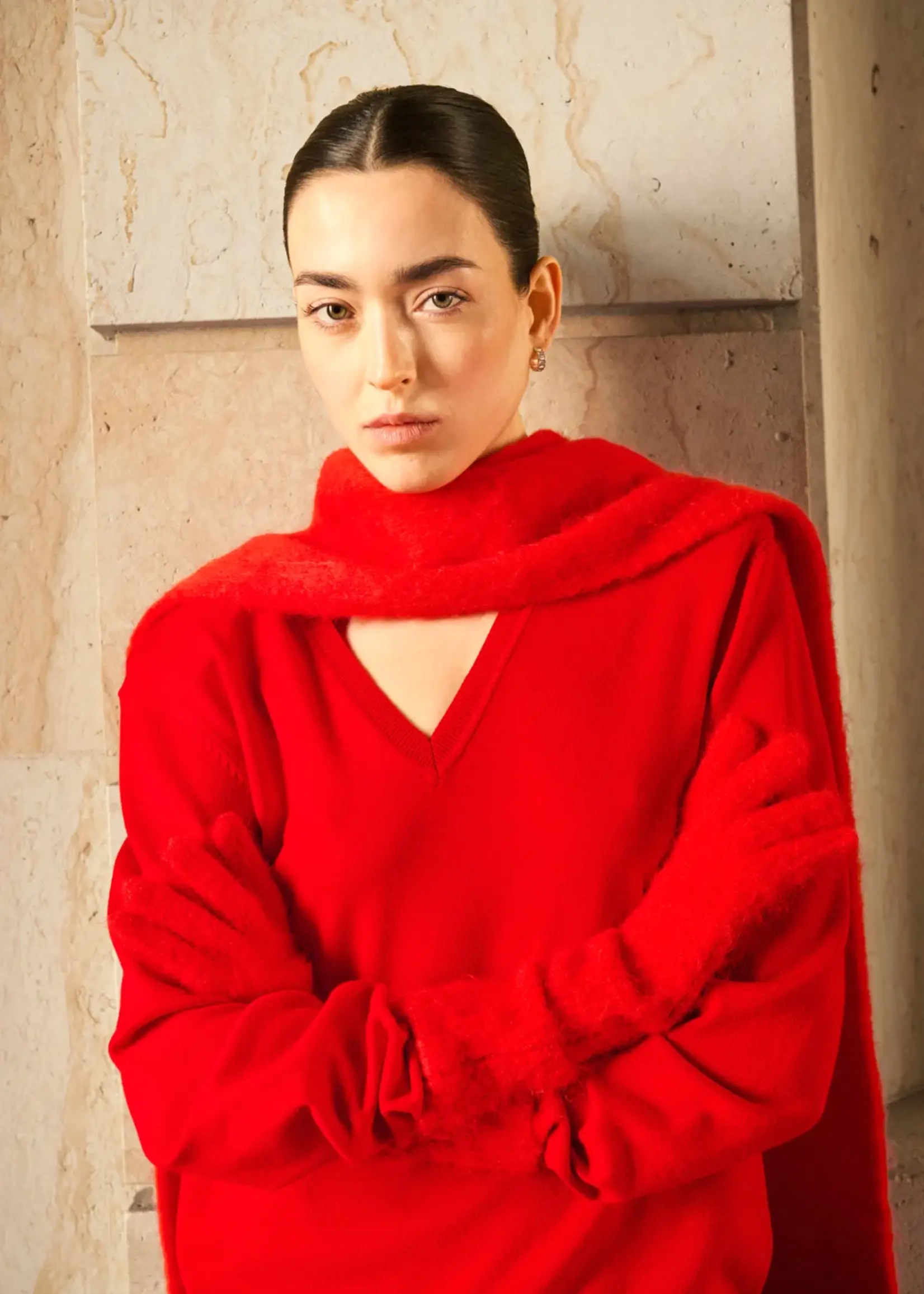 mbyM Ruthie-M Knit - Red Aura