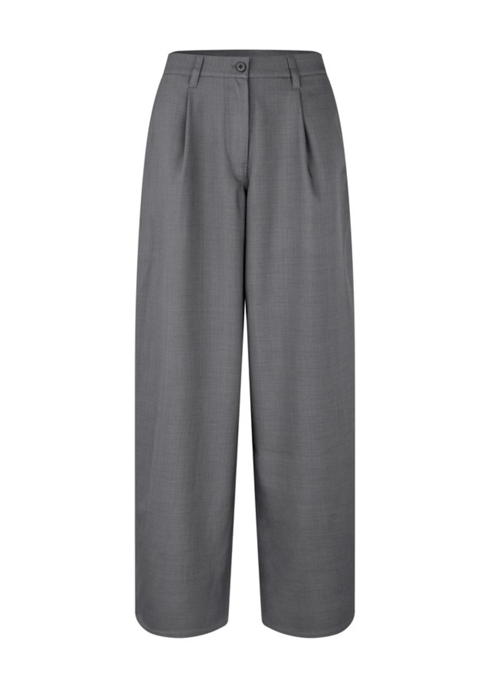 Samsøe Samsøe Saharper Pleat Trousers - Dark Grey mel.