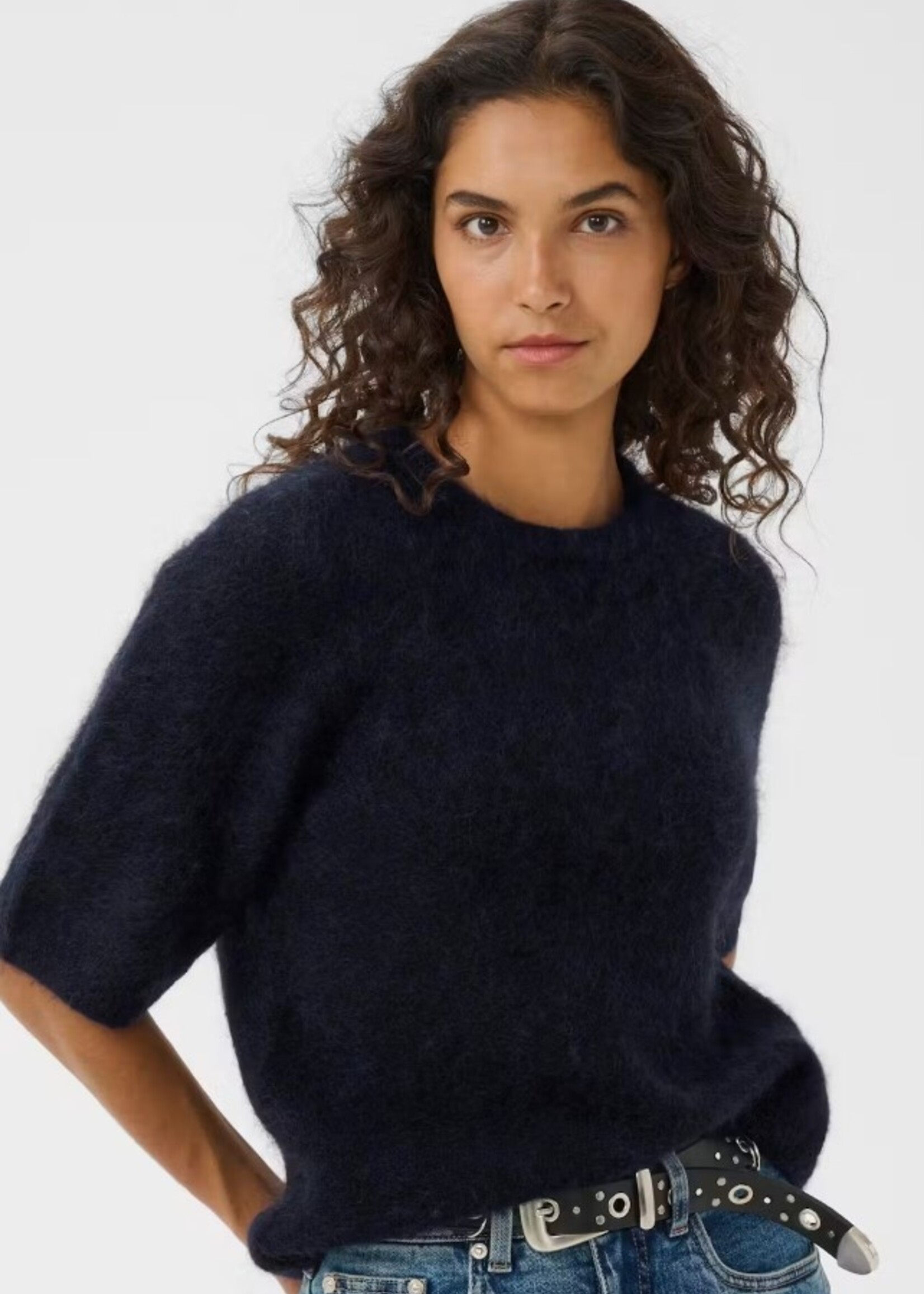 Gestuz GZdebbie ss tee - navy melange