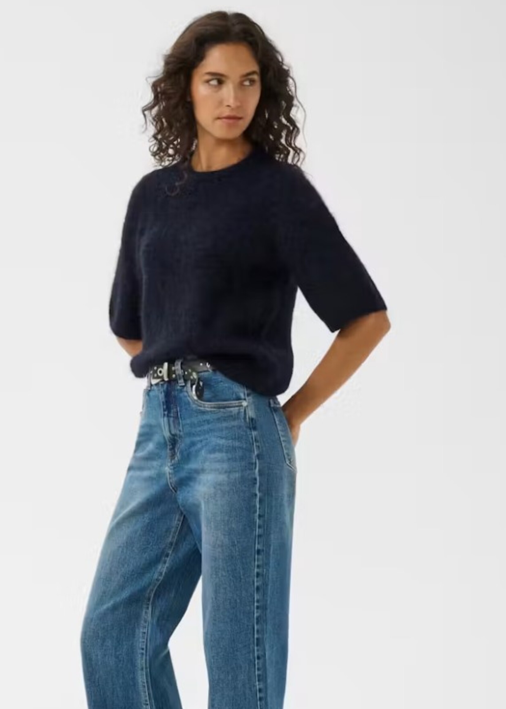 Gestuz GZdebbie ss tee - navy melange