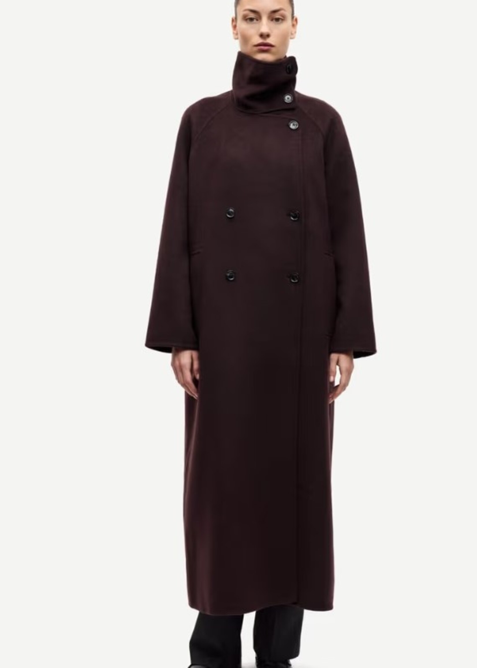 Samsøe Samsøe Sahanne coat - Black coffee