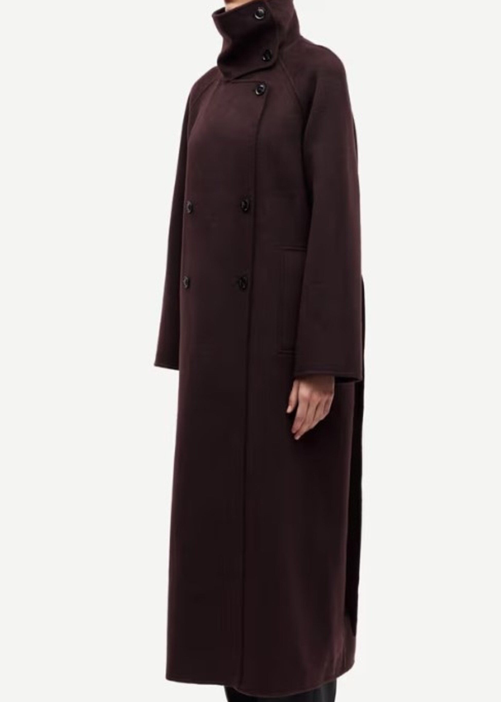 Samsøe Samsøe Sahanne coat - Black coffee