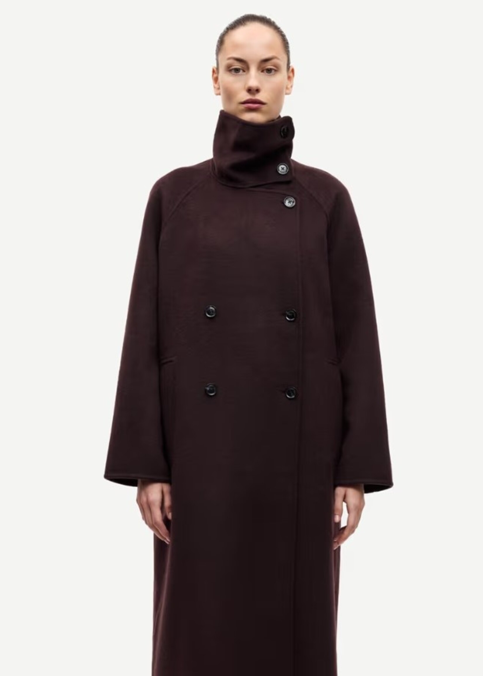 Samsøe Samsøe Sahanne coat - Black coffee