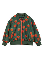 MINI RODINI MINI RODINI - Strawberries aop woven baseball jacket - Green