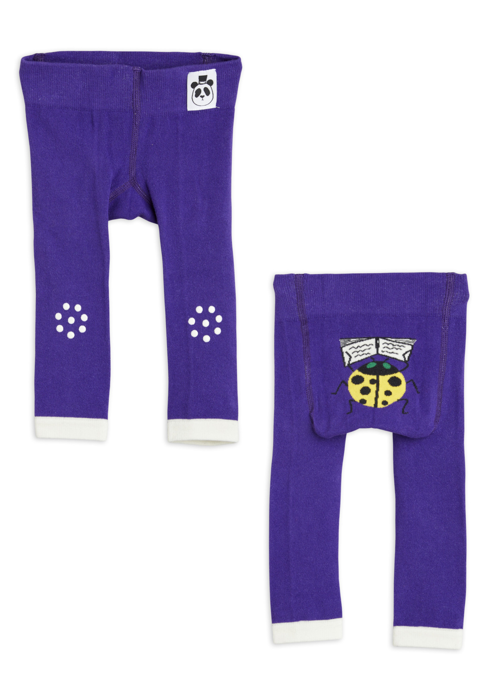 MINI RODINI MINI RODINI - Ladybird anti slip baby leggings - Purple