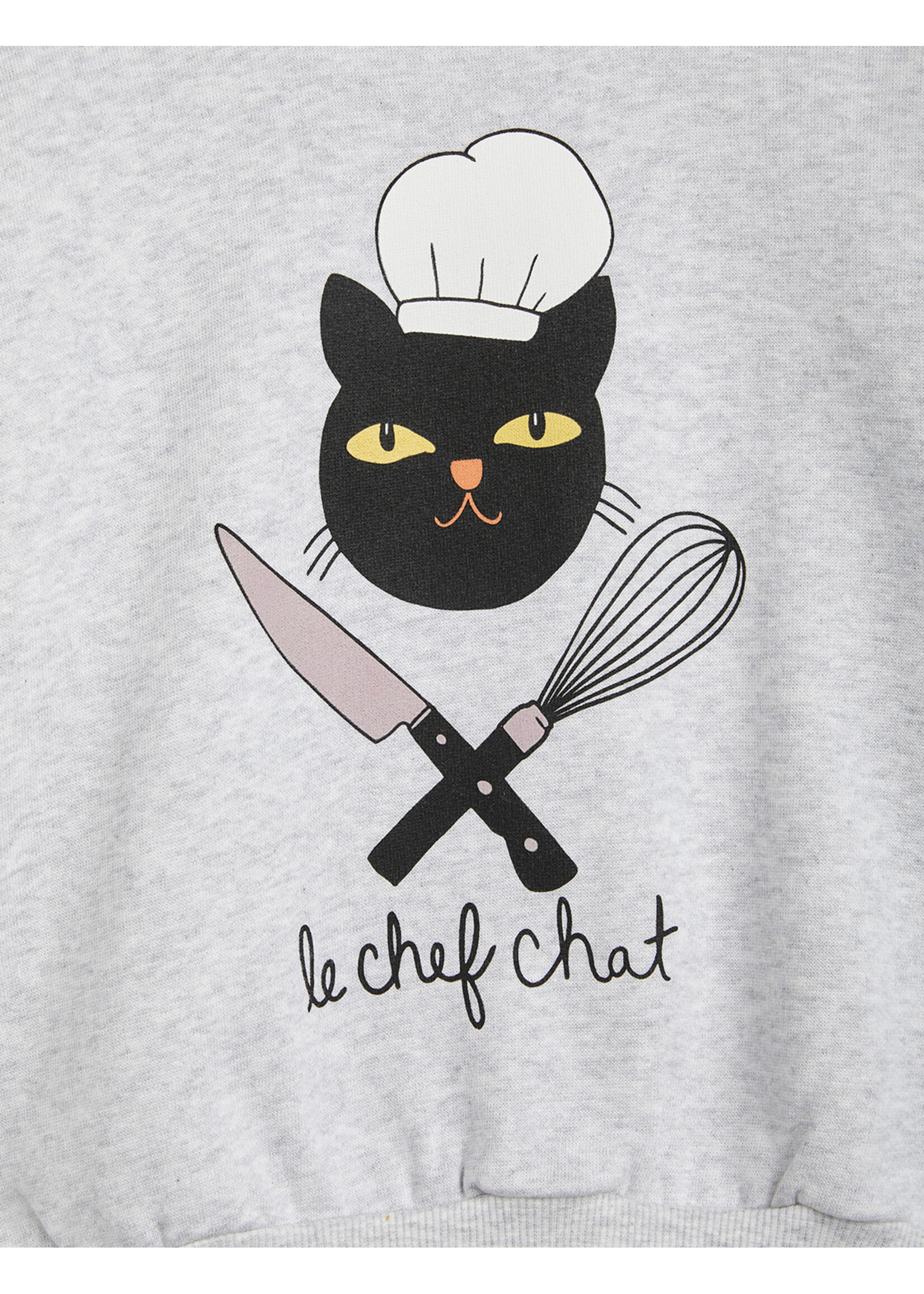 MINI RODINI Chef cat sp sweatshirt - Chapter 1 - Grey Melange