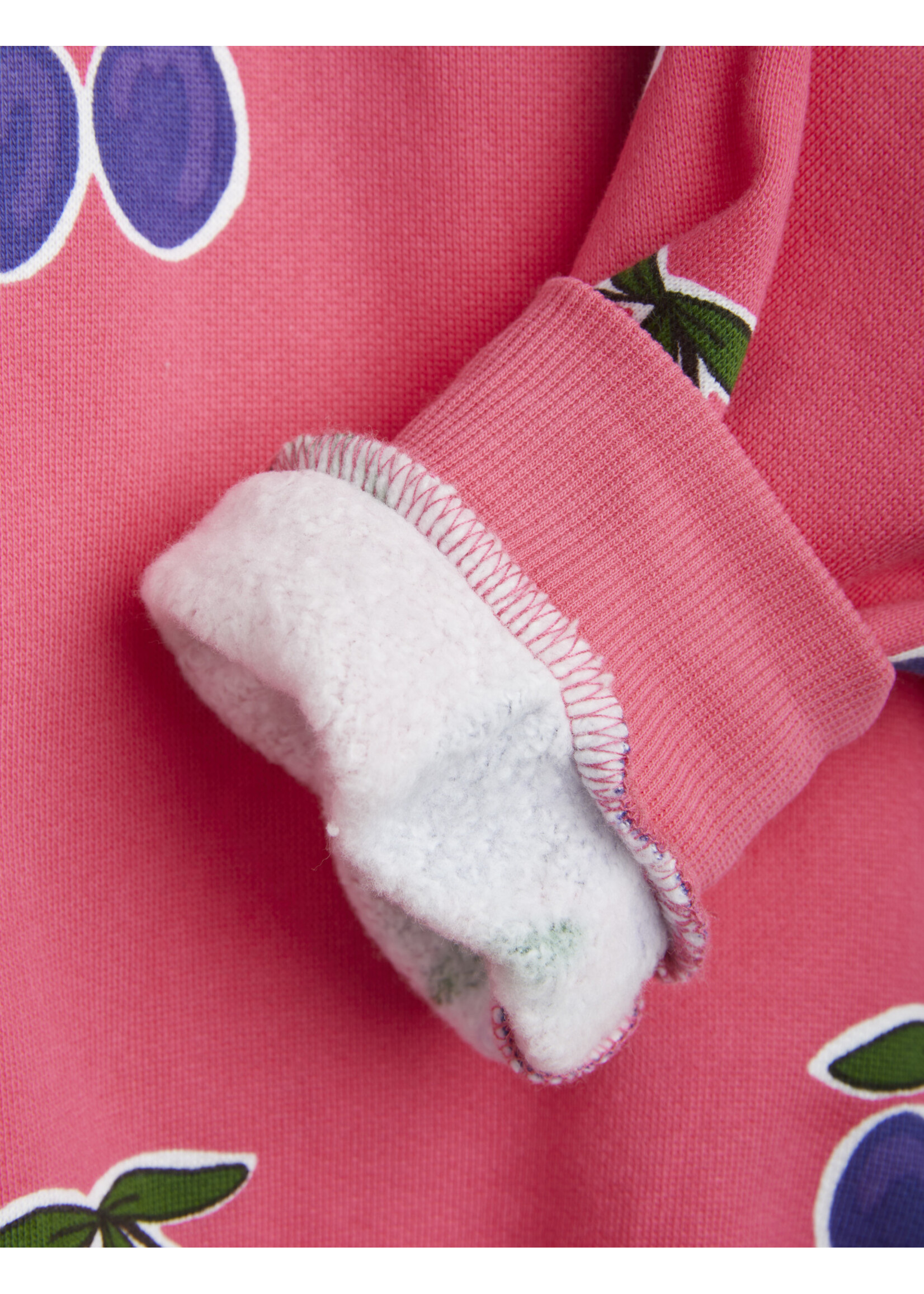 MINI RODINI Mini Rodini - Plum aop sweatshirt - Pink