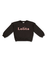 Petit Blush Petit Blush - Sweater Ruffle "Lolita" - Pirate Black