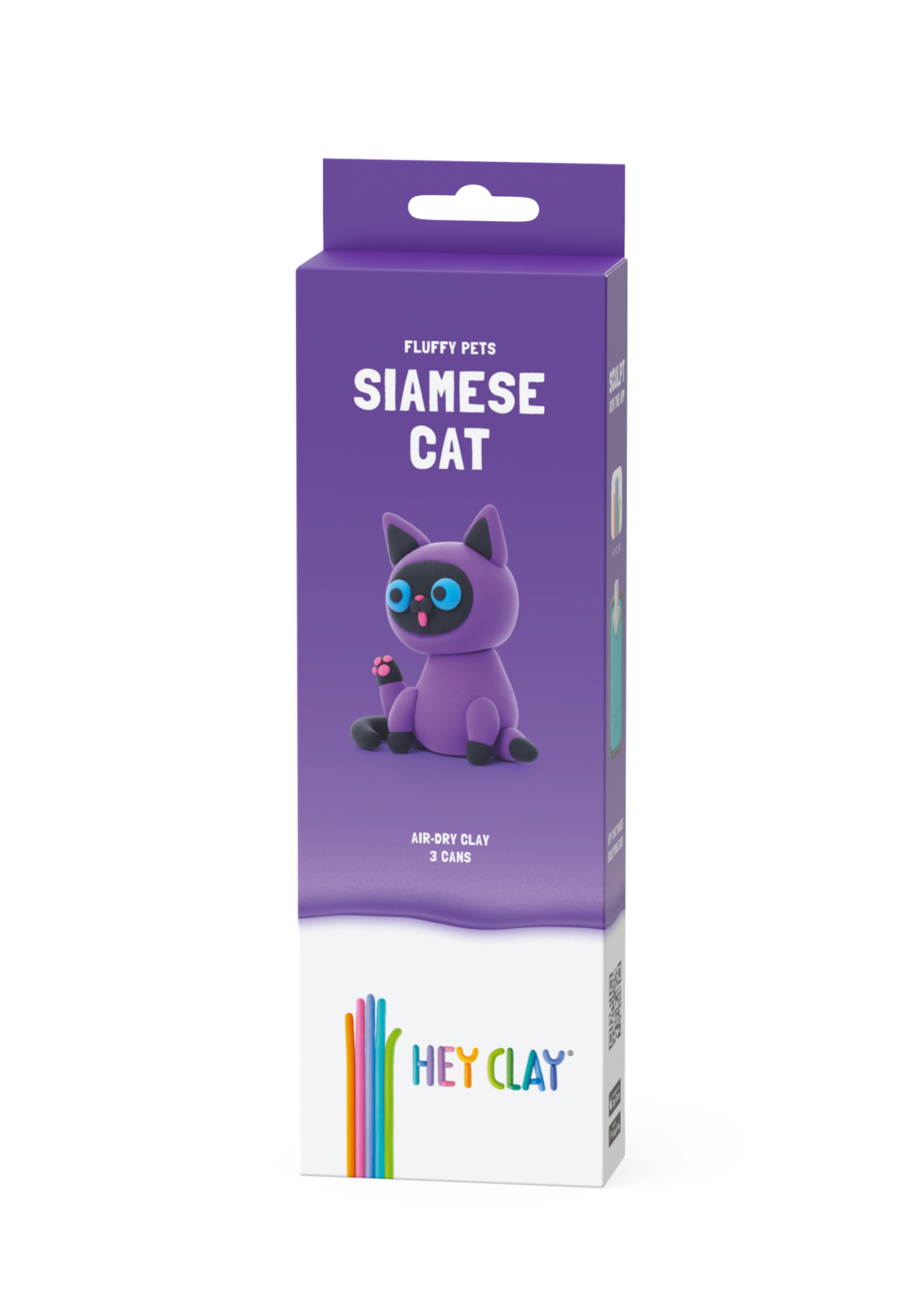 Hey Clay - Fluffy Pets Siamese kat - 3 cans