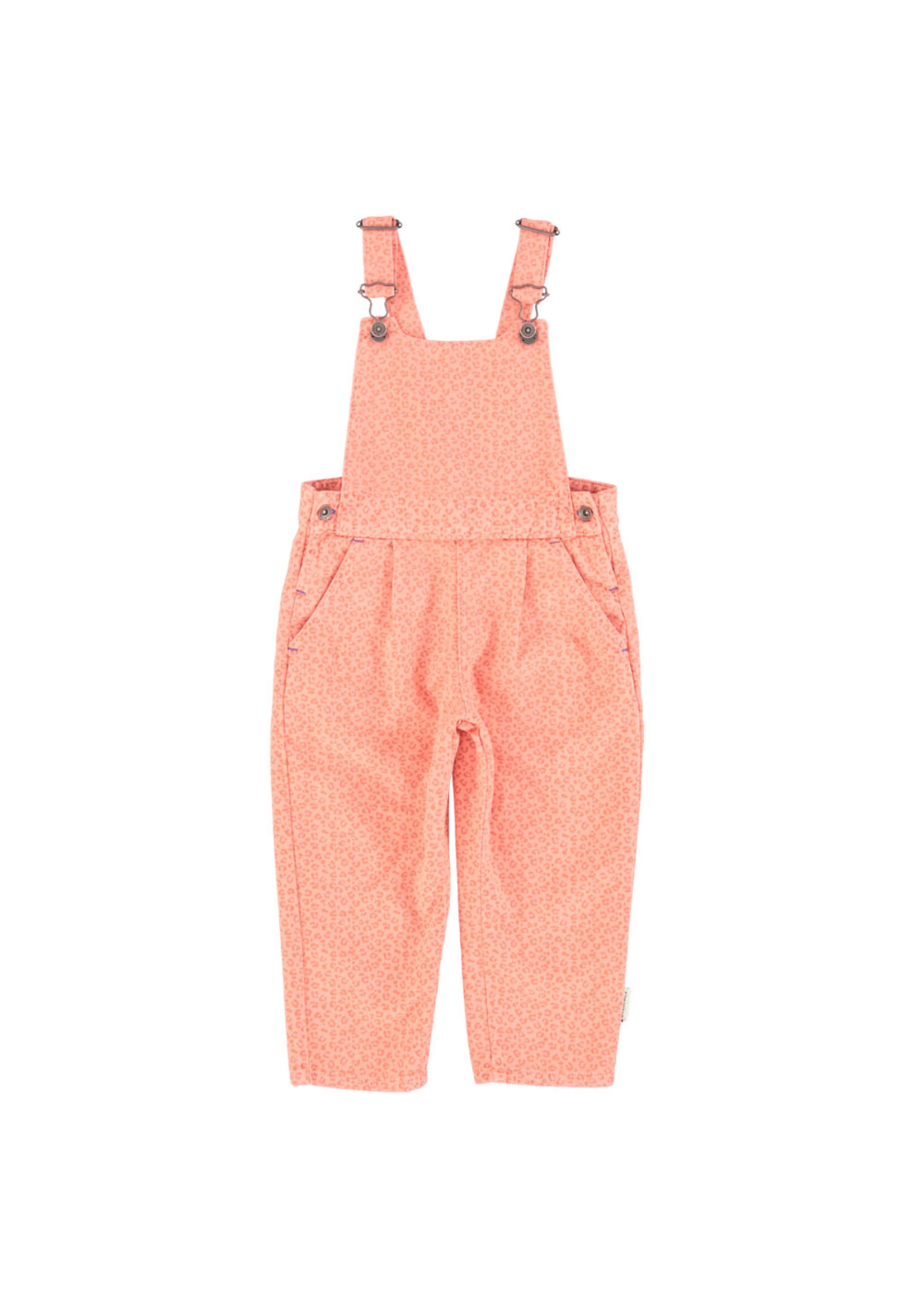 Piupiuchick Piupiuchick - dungarees | pink w/ animal print