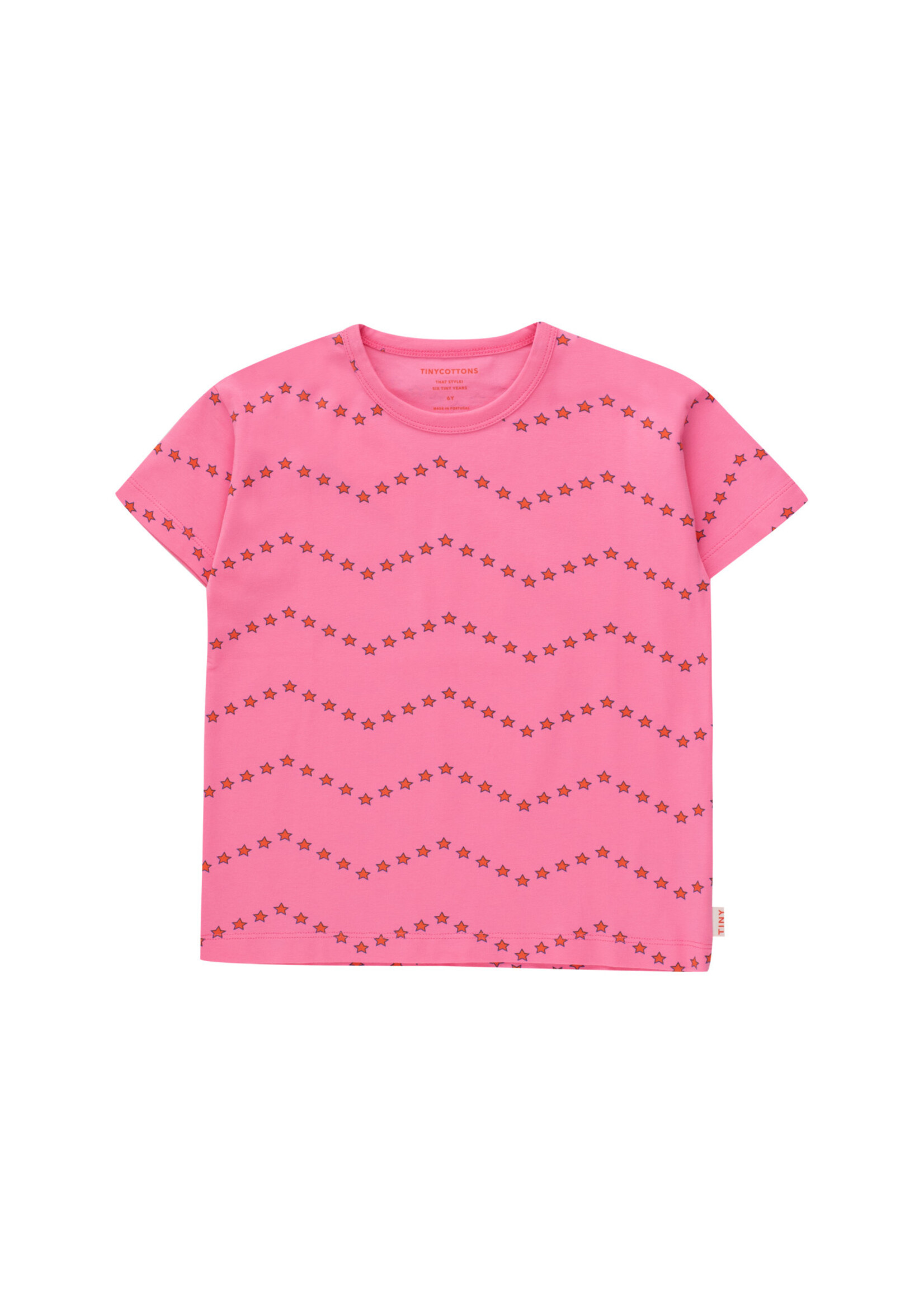 Tiny Cottons Tiny Cottons - zigzag tee dark pink