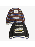 MINI RODINI Mini Rodini - Stripe Reversible Baseball Jacket - Multi