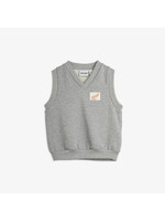 MINI RODINI Mini Rodini - Feather Patch Vest Sweat - Grey Melange