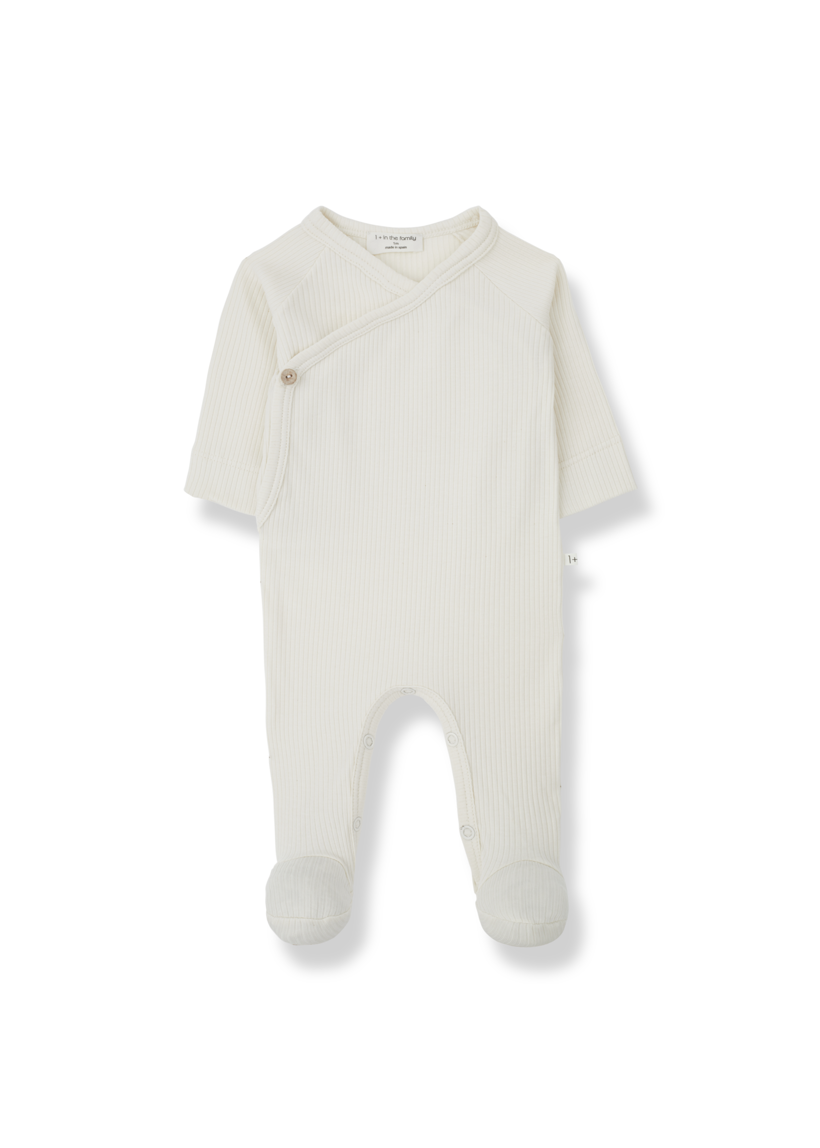 1+ in the family 1+ in the family  - Pauline - Ivory Jumpsuit W/Feet