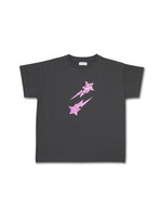 Petit Blush Petit Blush - Falling Metalic Stars T-shirt - Dark Shadow  / Falling Stars