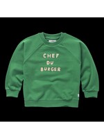 Sproet en Sprout Sproet en Sprout - Sweatshirt raglan Chef du burger Mint