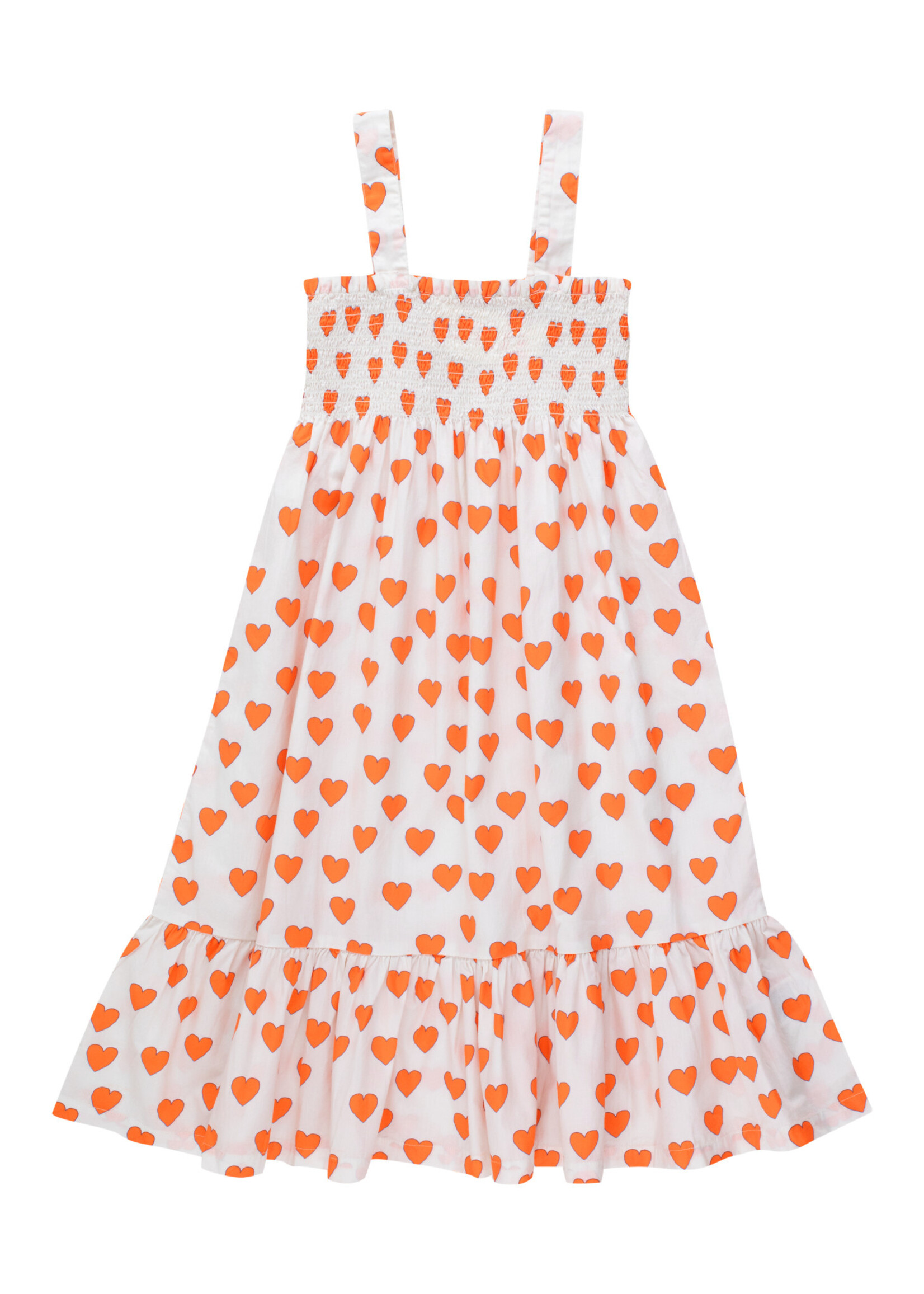 Tiny Cottons Tiny Cottons - HEARTS DRESS off-white