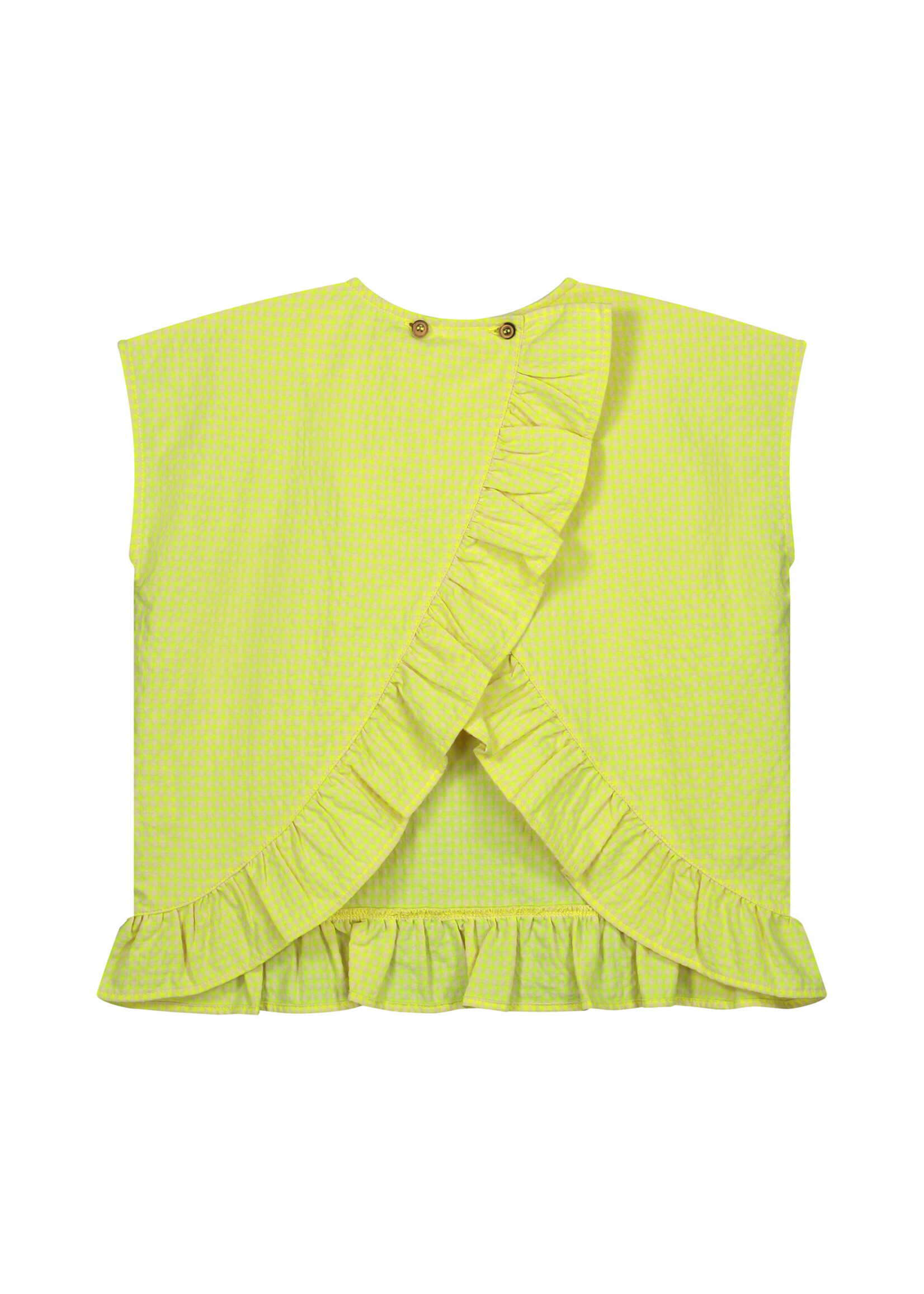 Daily Brat Daily Brat - Chloe checked top cozy yellow