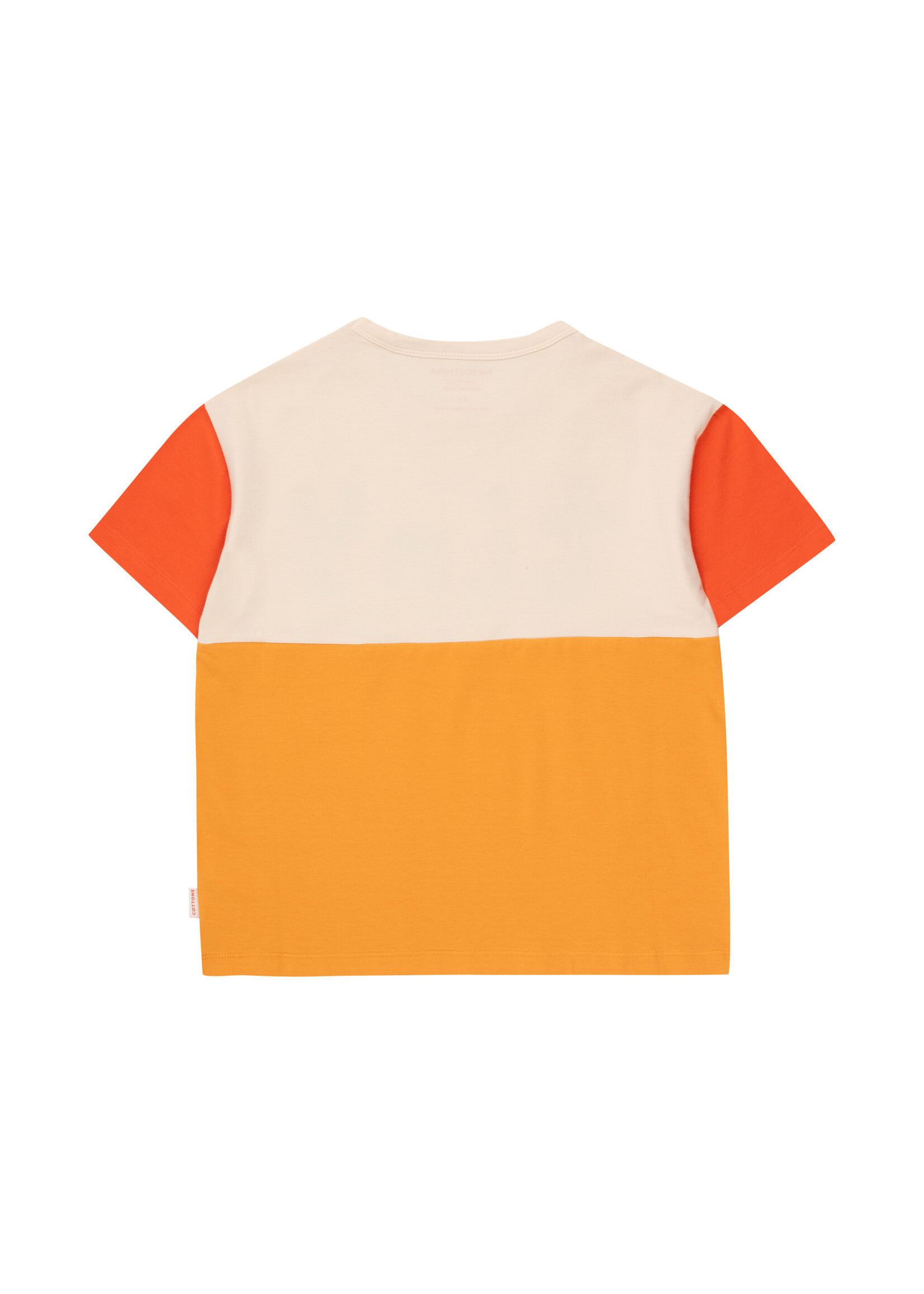 Tiny Cottons Tiny Cottons - TINY COLOR BLOCK TEE light cream/orange