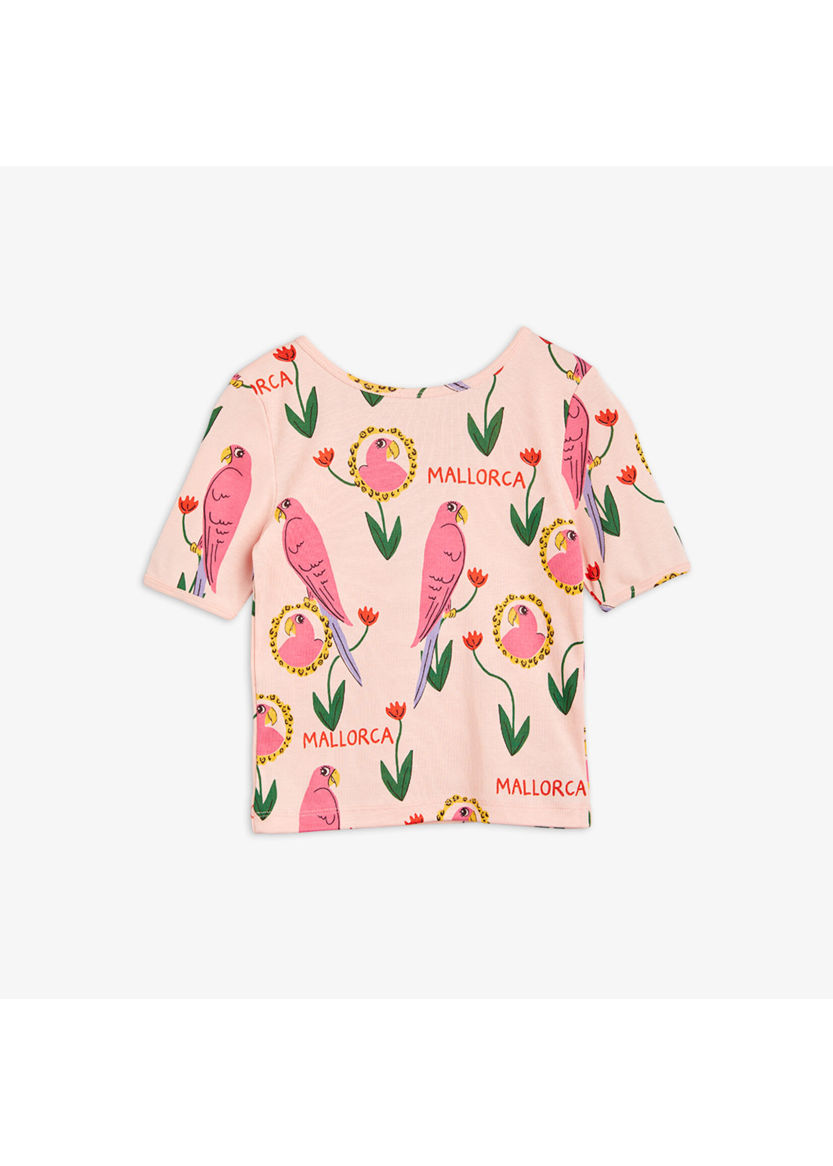 MINI RODINI Mini Rodini - Parrots aop ballet ss tee