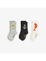 MINI RODINI Mini Rodini - Dolphin 3-pack socks