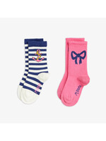 MINI RODINI Mini Rodini - Bow 2-pack socks