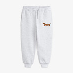 MINI RODINI Mini Rodini - Dog Emb Sweatpants - Grey Melange