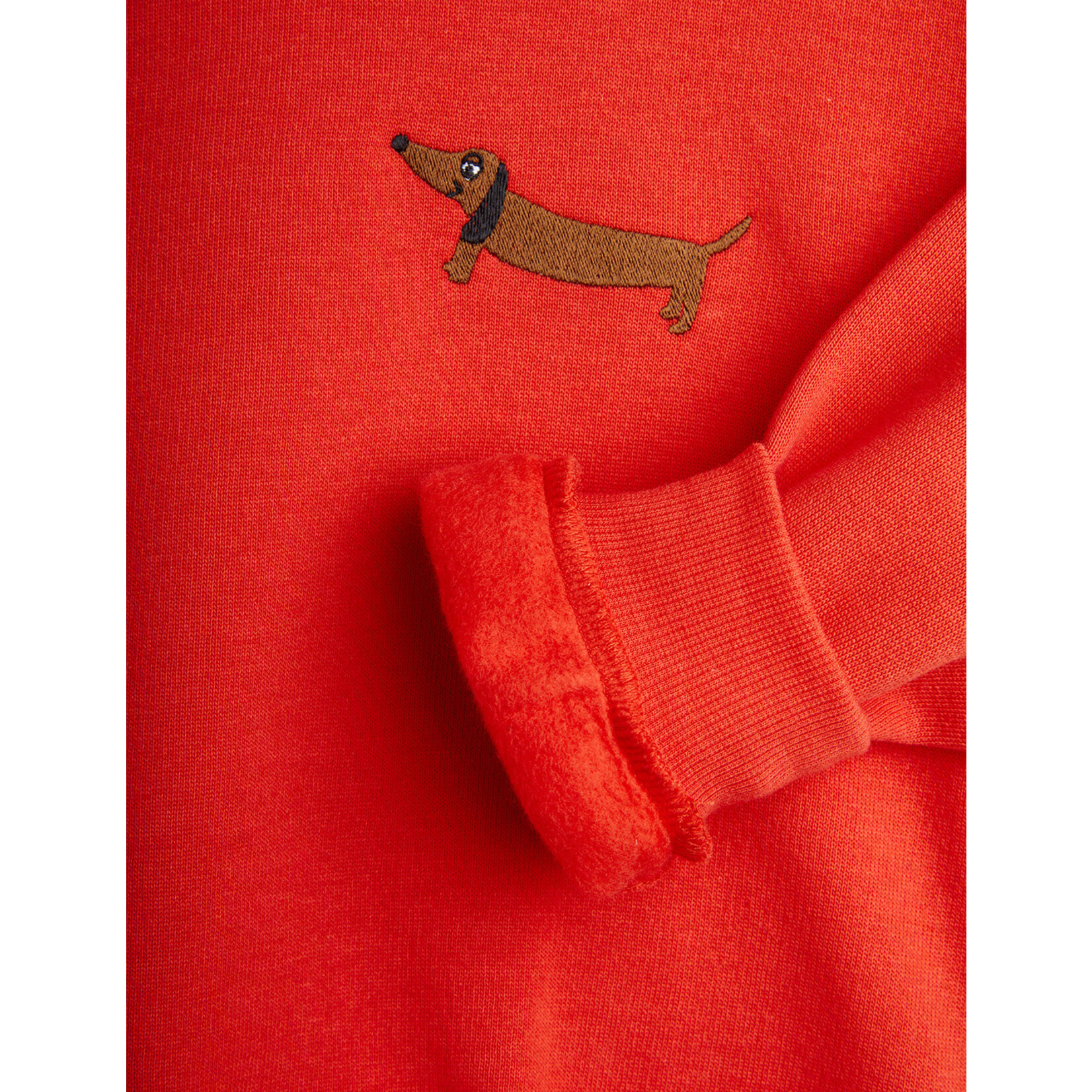 MINI RODINI Mini Rodini - Dog Emb Sweatshirt - Red