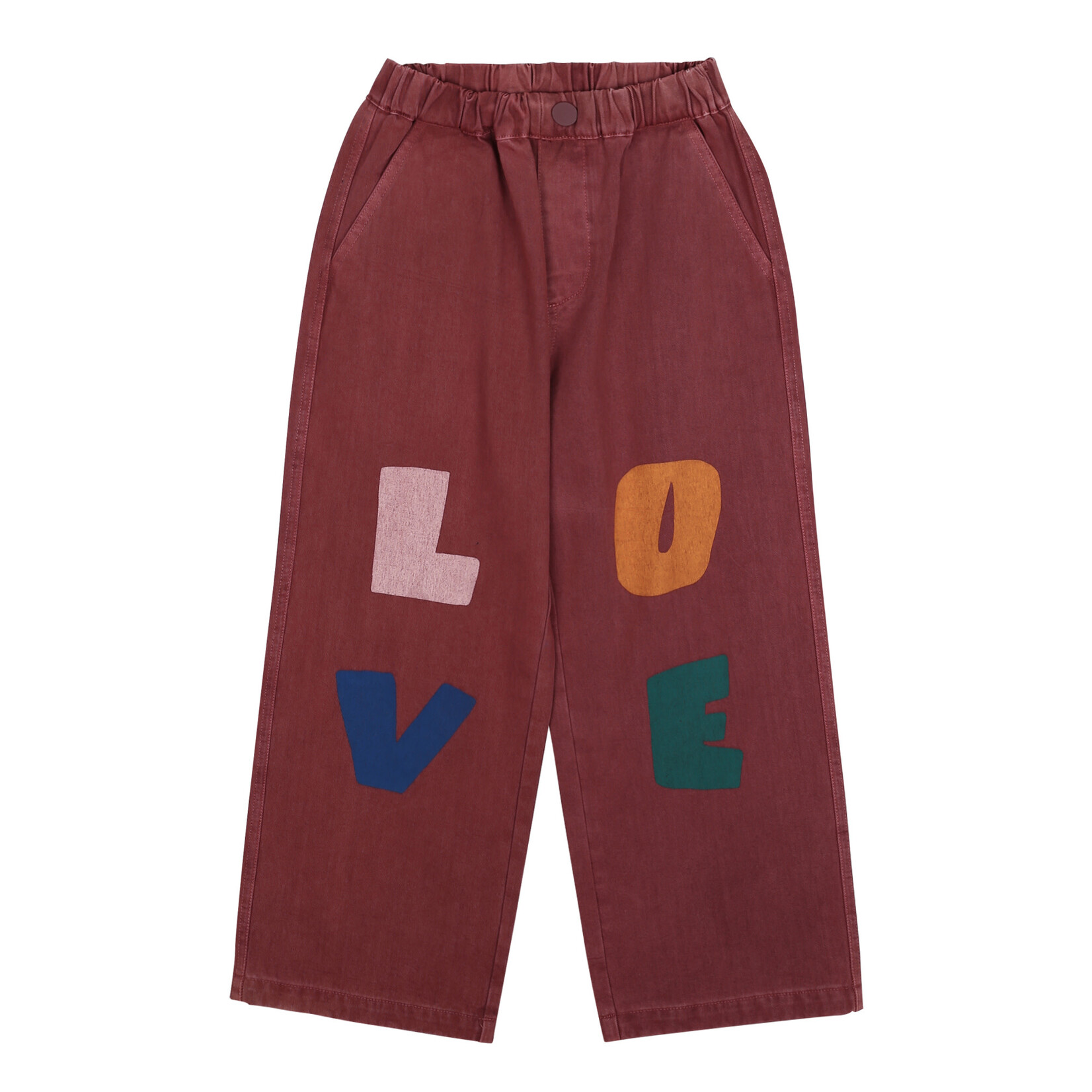 Jelly Mallow Jelly Mallow - Love Trousers  - Burgundy