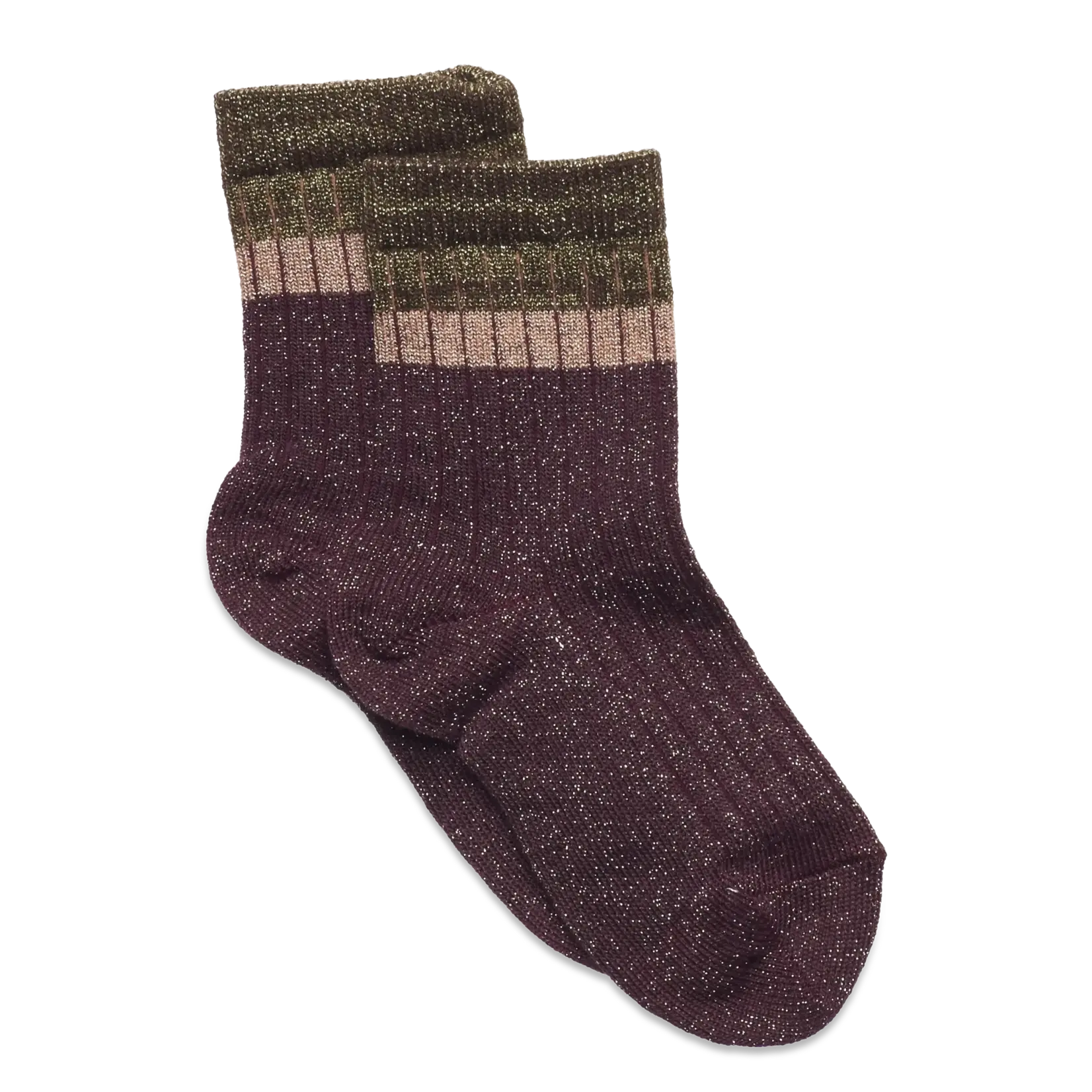 MP MP - Norma Glitter Socks - Grape Skin
