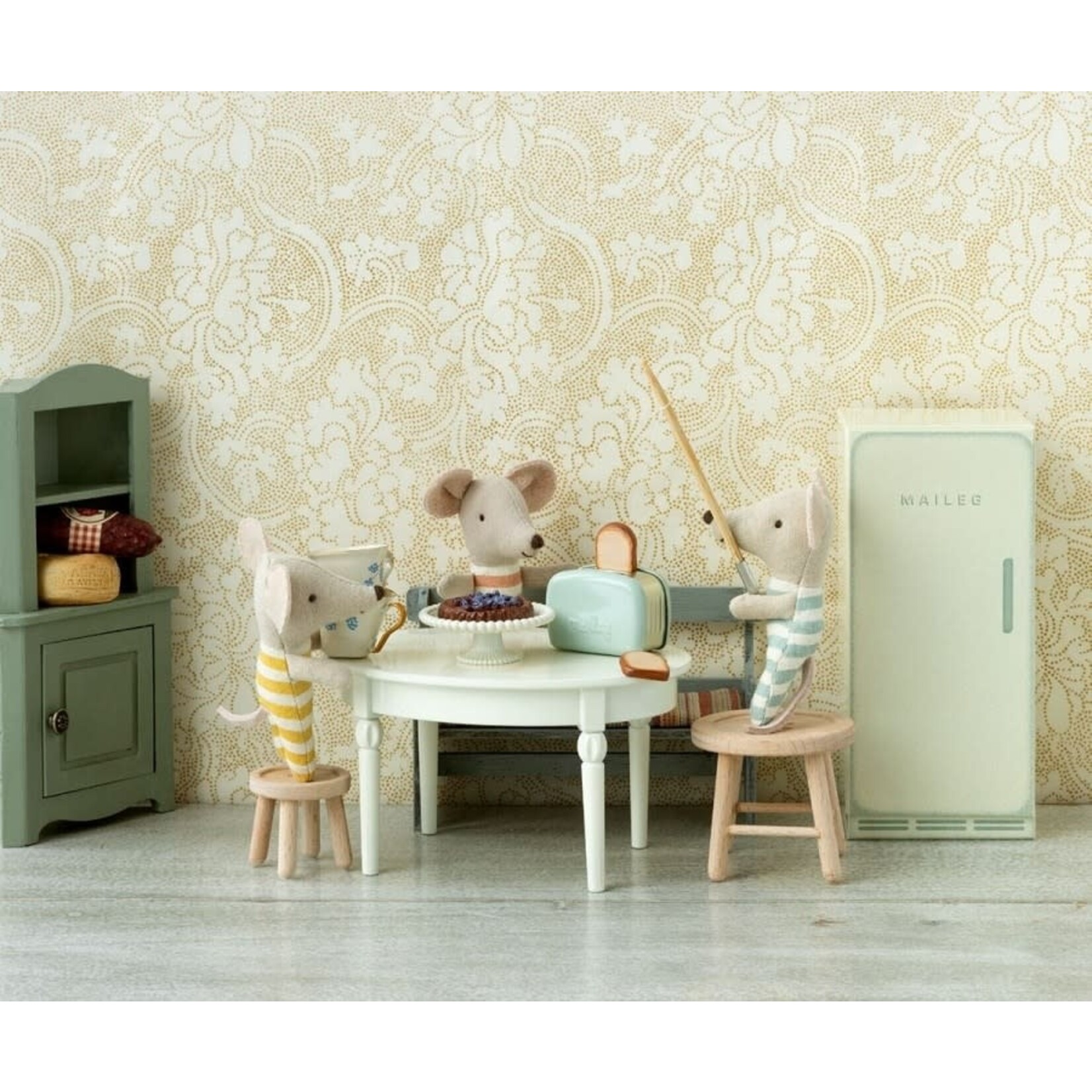 Maileg Maileg - Miniature toaster with bread - Mint