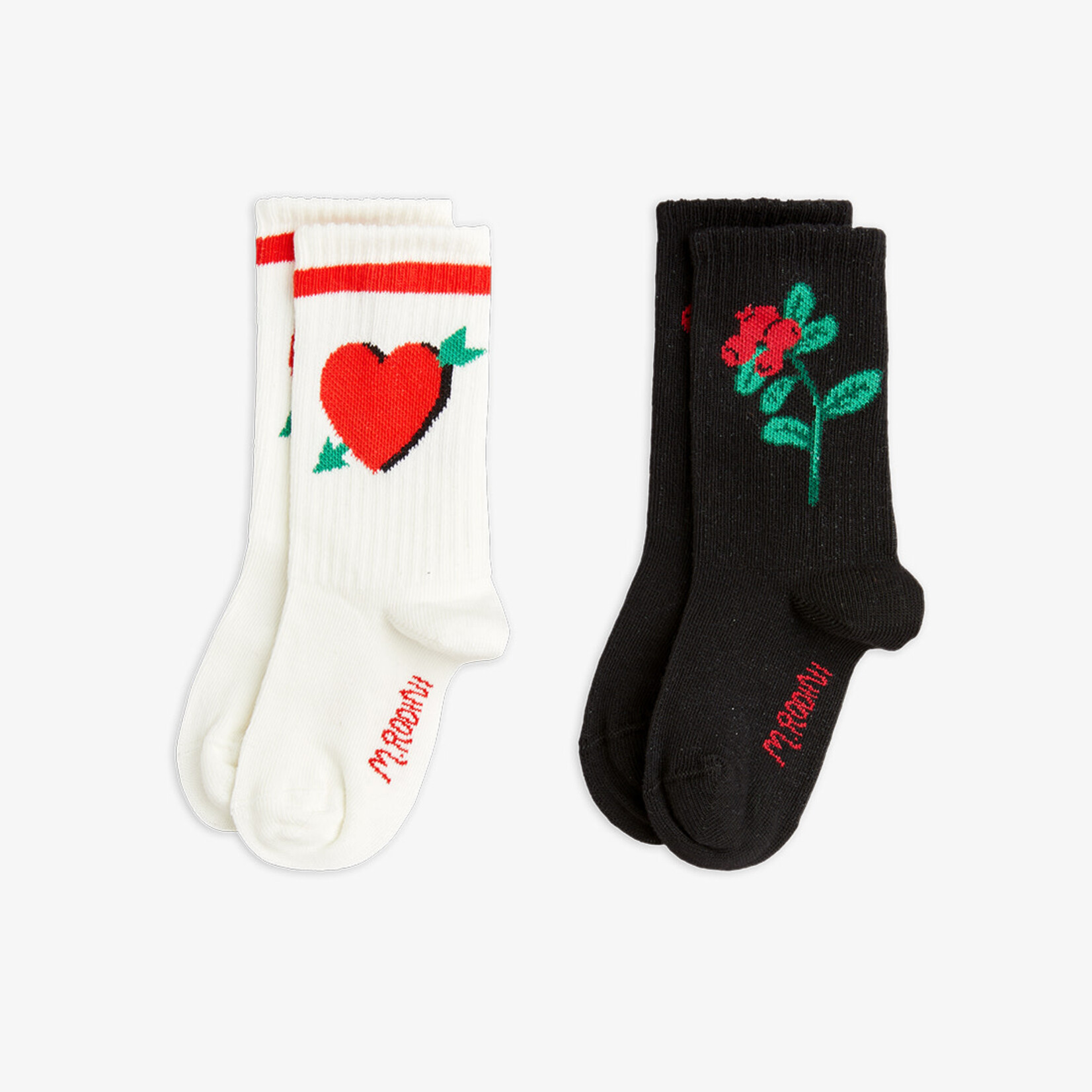 MINI RODINI MINI RODINI - Arrowed heart 2-pack socks - Multi
