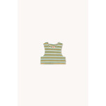 Tiny Cottons Tiny Cottons - Stripes Multicolor Sleeveless Tee Light Cream