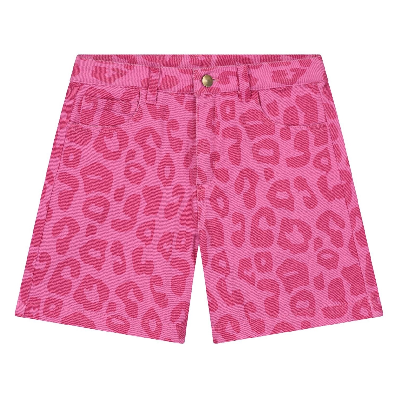 Daily Brat Daily Brat - Snazzy Leopard Shorts Bubblegum Bloom