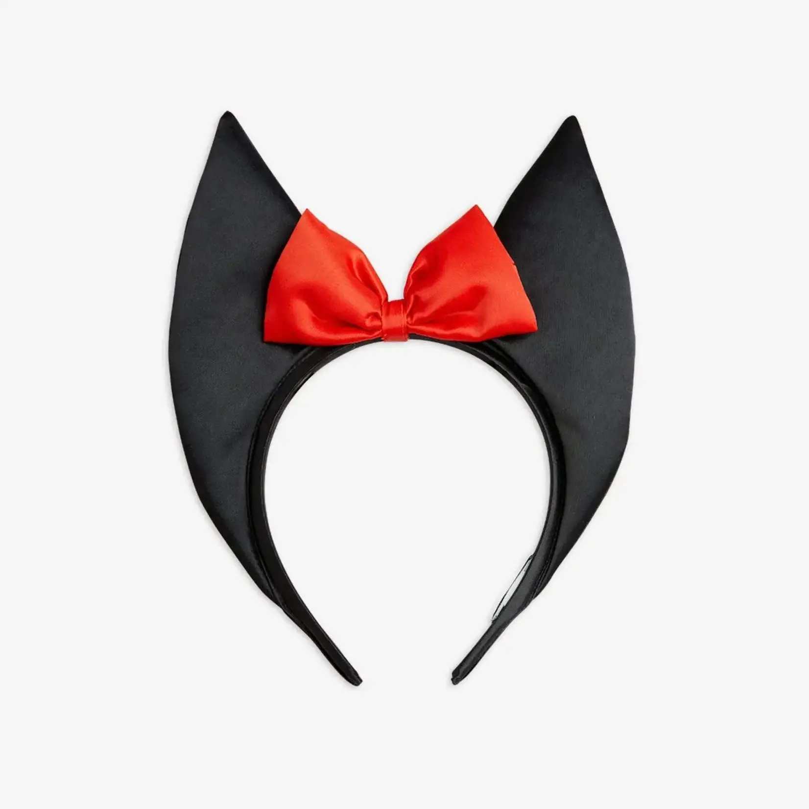 MINI RODINI Mini Rodini - Bat Ears Satin Headband - Black