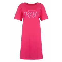 TPNGD1405A Temptation dames bigshirt Donker Rose.