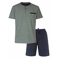 Paul Hopkins PHSAH1401A Paul Hopkins heren shortama Groen Blauw.