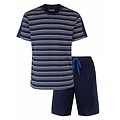 M.E.Q. MESAH1415A MEQ Heren shortama Navy Blauw.