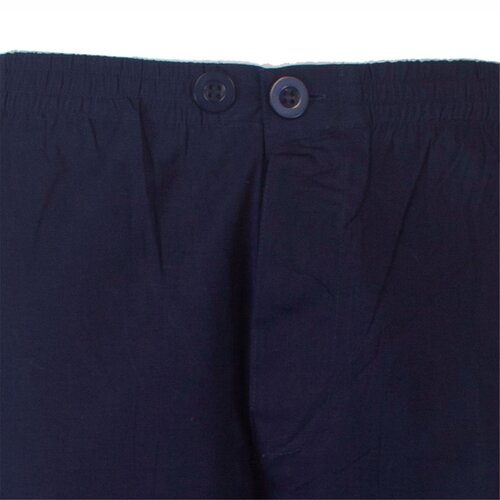 Paul Hopkins PHPYH1416A Paul Hopkins doorknoop heren pyjama Petrol Blauw.