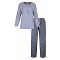 Medaillon MEPYD1410A Medaillon dames pyjama Licht Blauw-Grijs.