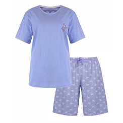 TESAD1405A Tenderness dames shortama Lavendel Lila.