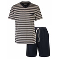 M.E.Q. MESAH1404A MEQ heren shortama Navy Blauw.