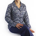 Medaillon MEPYD1409A Medaillon dames pyjama Blauw.