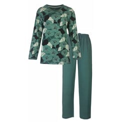 MEPYD2413A Medaillon dames pyjama Groen.